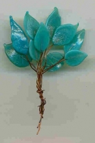 Small Turquoise Leaves